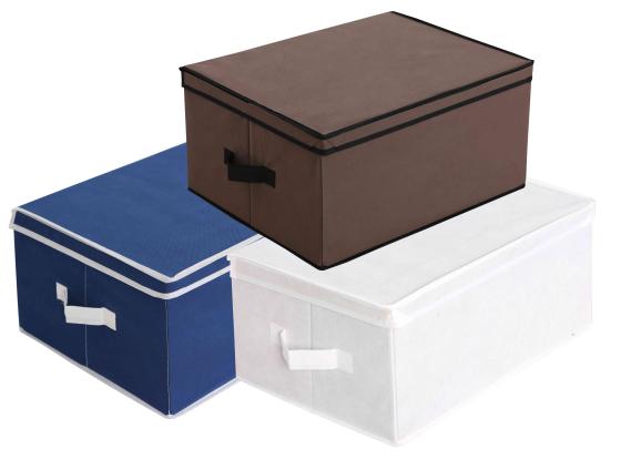 12,0 PZ Di SCATOLA IN TESSUTO TNT CONCEPT 40X30XH20 CM ASS