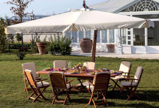 1,0 PZ Di OMBRELLONE DECENT PALO 75X75 ASTER 300X300 CM