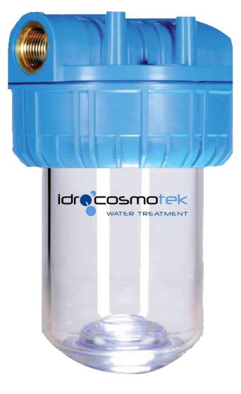 1,0 PZ Di DEPURATORE DI ACQUA IN 3 PEZZI D 5 ATTACCO 1/2