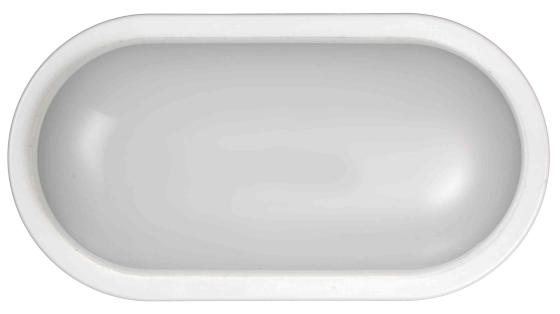 1,0 PZ Di PLAFONIERA OVALE BIANCA LED 1500 LUMEN 15W