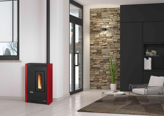 1,0 PZ Di STUFA PELLET 4,7 KW LUISELLA BORDEAUX
