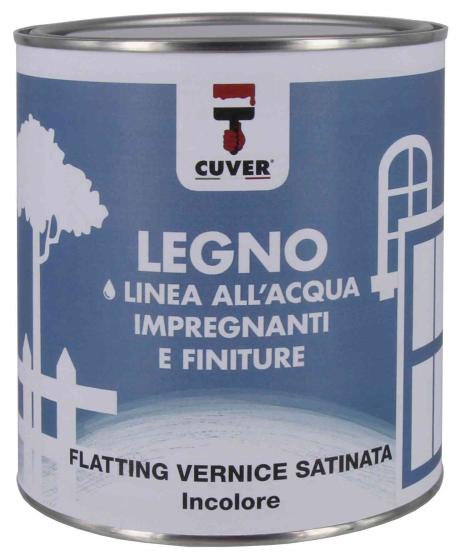 6,0 PZ Di FLATTING VERNICE SATINATO CUVER ALLACQUA 750 ML