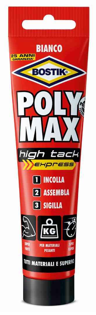 1,0 PZ Di BOSTIK POLYMAX HIGH TACK BIANCO 165 G TUBO