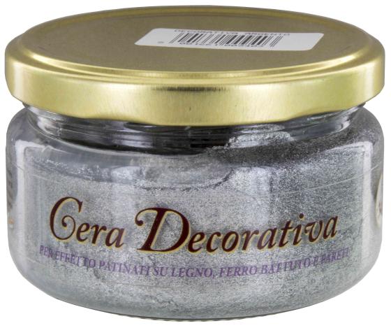 1,0 PZ Di CERA DECORATIVA 900ML.200 ARGENTO