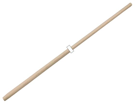 10,0 PZ Di MANICO PER SPAZZOLONE IND D 26X150 CON CONO
