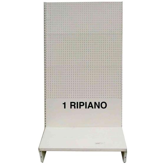1,0 PZ Di SCAFFALE A PARETE 100X40X205H GRIGIO