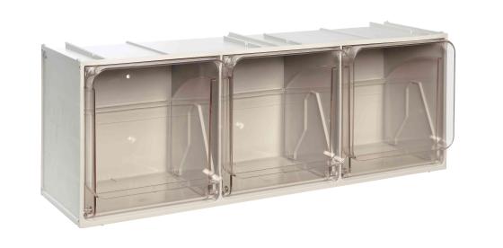 1,0 PZ Di MADIA 3 CASSETTI CRISTAL BOX 600X200XH215 MM