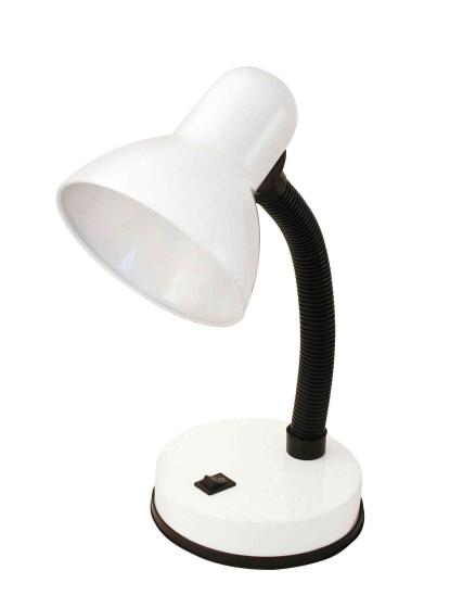 1,0 PZ Di LAMPADA DA SCRITTOIO E27 CHARLESTON BIANCO