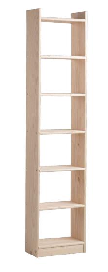 1,0 PZ Di KIT LIBRERIA 7 RIPIANI 50X25X216,7 CM