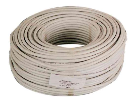 100,0 MT Di CAVO ELETTRICO SEZ. 3X1,5  BIANCO HO5VV-F