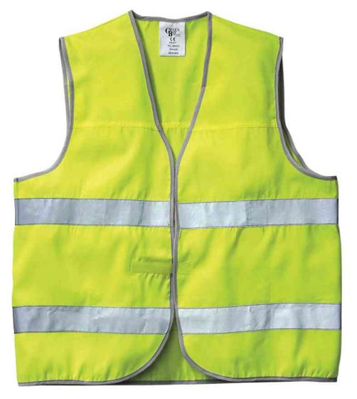 1,0 PZ Di GILET ALTA VISIBILITA GIALLO  OMOLOGATO