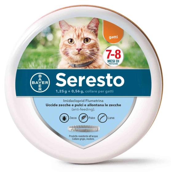 1,0 PZ Di BAYER COLLARE GATTI SERESTO MENO DI 8 KG