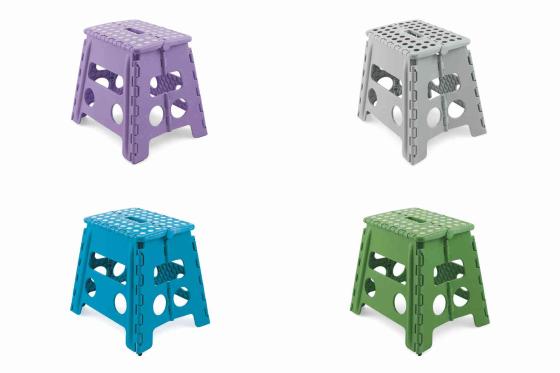 1,0 PZ Di SGABELLO ABS PIEGHEVOLE TOTO COLORI ASSORTITI