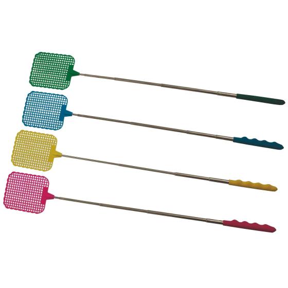 24,0 PZ Di SCHIACCIAMOSCHE TELESCOPICO 72 CM COLORI ASSOR