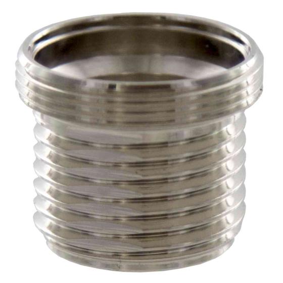 10,0 PZ Di RACCORDO OTTONE CROMATO FILETTATO 24X1M-1/2M