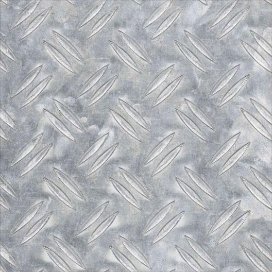 1,0 PZ Di LAMIERA 37153 STRIATA ALLUMINIO 60X100X0,15 CM