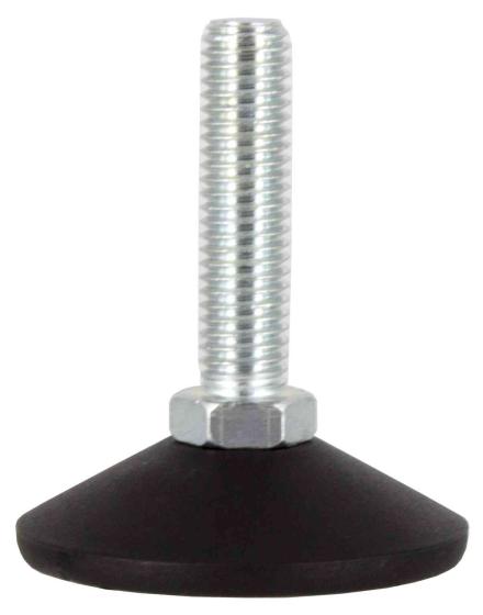 50,0 PZ Di PIEDINO REGOLABILE ACCIAIO ZINCATO MA10 X D 35 MM