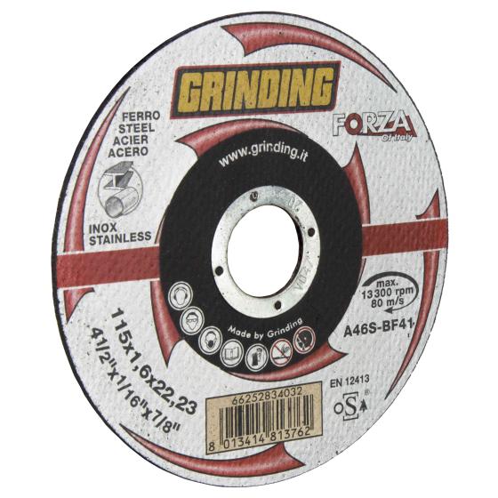 15,0 PZ Di GRINDING FORZA DISCO PIANO PER FERRO D 115X1,6 MM