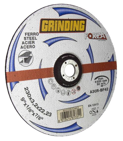 25,0 PZ Di GRINDING FORZA DISCO PER FERRO D 230X3,2 MM