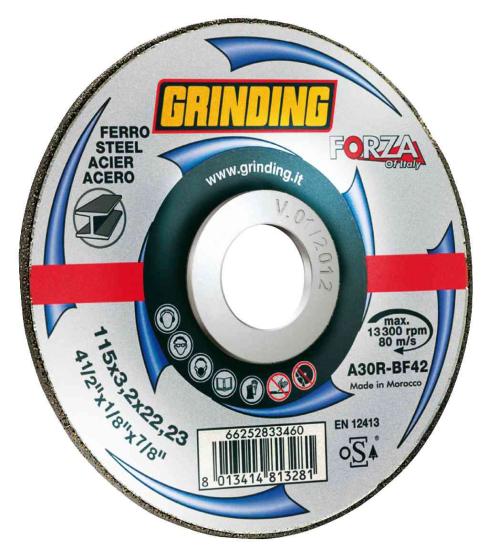 25,0 PZ Di GRINDING FORZA DISCO PER FERRO D 115X3,2 MM