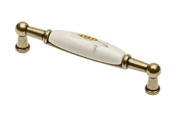 25,0 PZ Di MANIGLIA PORCELLANA UP-WP0728-BK 106X26 MM