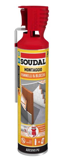 1,0 PZ Di SOUDAL ADESIVO POLIURPANNELLIBLOCCHIML.600