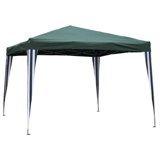 1,0 PZ Di GAZEBO IN ACCIAIO RAPID PIEGHEVOLE 3X3 M VERDE