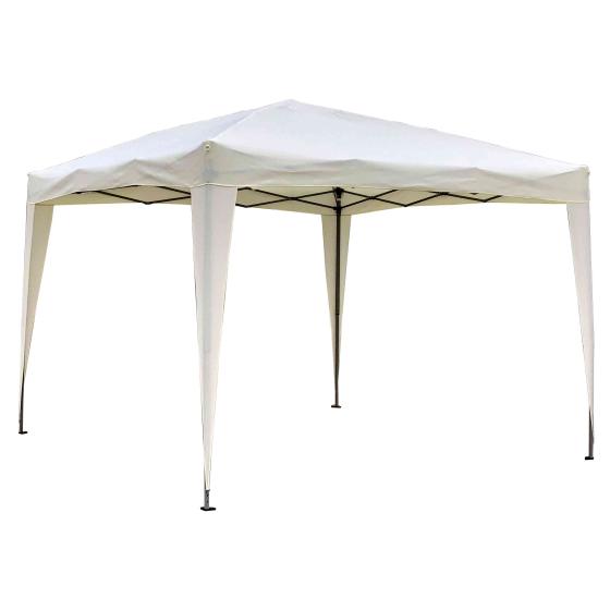 1,0 PZ Di GAZEBO IN ACCIAIO RAPID PIEGHEVOLE 3X3 M ECRU