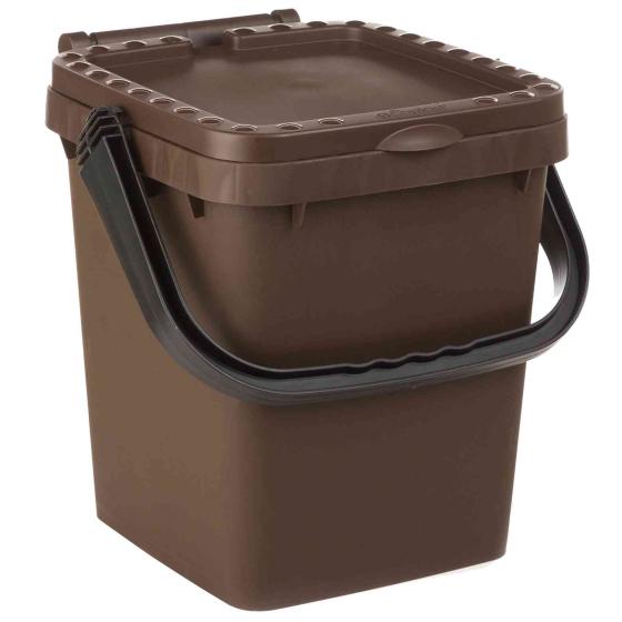 12,0 PZ Di PATTUMIERA  10 L ECOPLUS C/MANIGLIA MARRONE