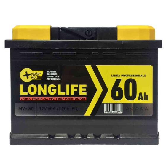 1,0 PZ Di BATTERIA MV+60-520A