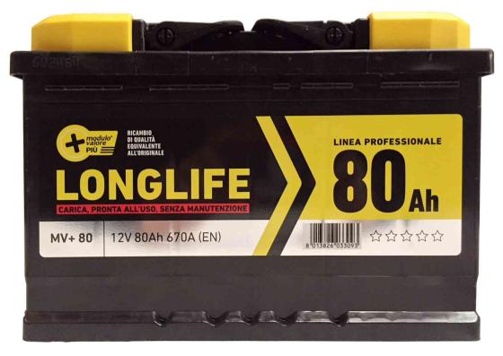 1,0 PZ Di BATTERIA MV+80-670A