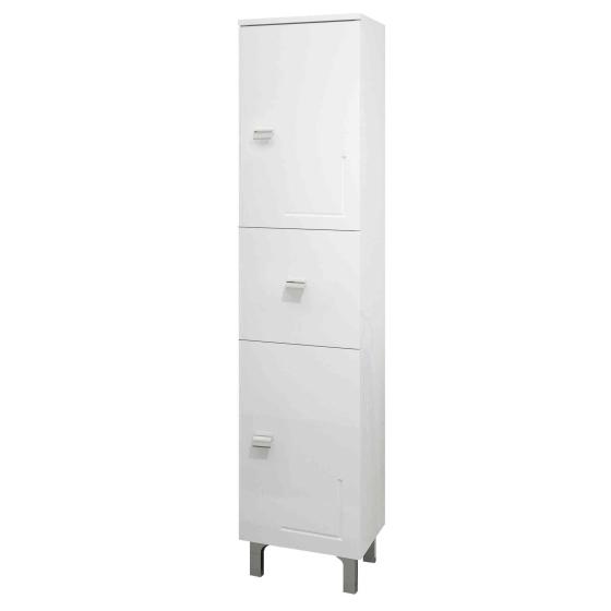 1,0 PZ Di COLONNA BAGNO EVA 2 ANTE + 1 CASSETTO 148 BIANCO