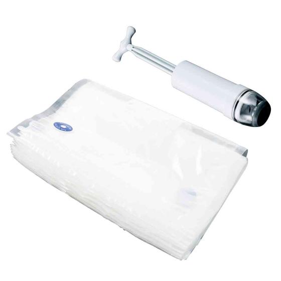 1,0 PZ Di POMPA PER SOTTOVUOTO +10 BUSTE IN SET