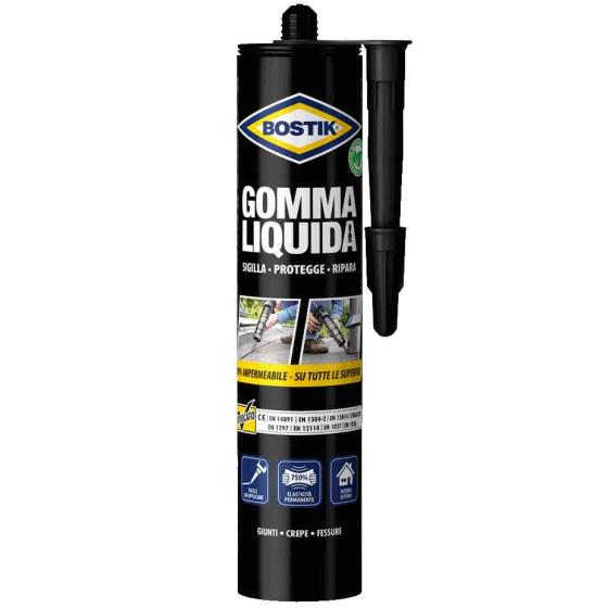 1,0 PZ Di BOSTIK GOMMA LIQUIDA CARTUCCIA 310 G