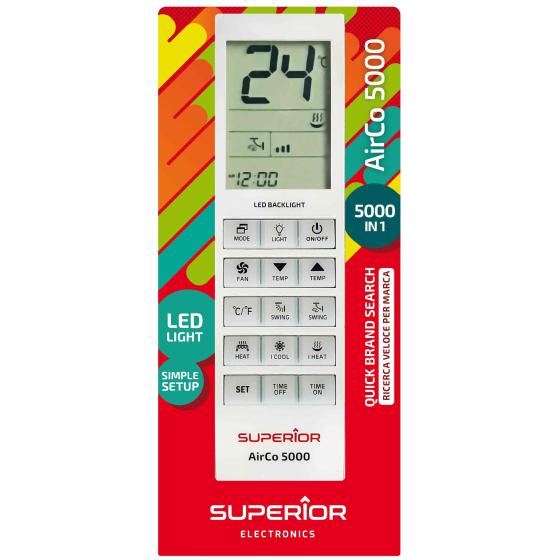 1,0 PZ Di TELECOMANDO CLIMATIZZATORE UNIVERSALE SUPERIOR