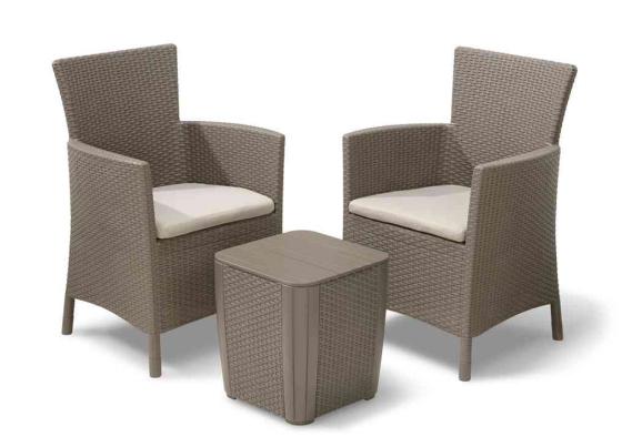 1,0 PZ Di ALLIBERT/KETER SALOTTO IOWA BALCONY CAPPUCCINO