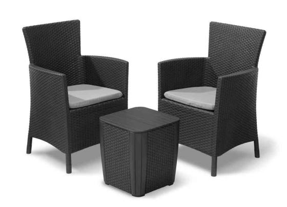 1,0 PZ Di ALLIBERT/KETER SALOTTO IOWA BALCONY GRAPHITE