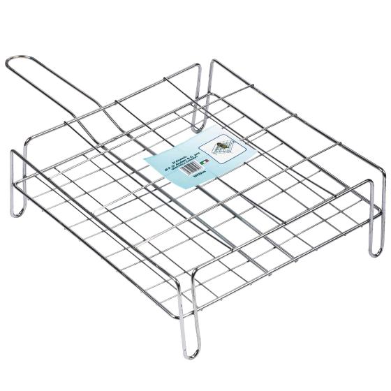 1,0 PZ Di GRATICOLA PER CARCIOFI CROMATA 30X30 CM
