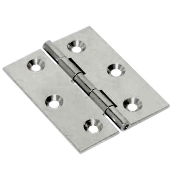 24,0 PZ Di CERNIERA FRESATA PIANA NICHEL SATIN 60X50 MM