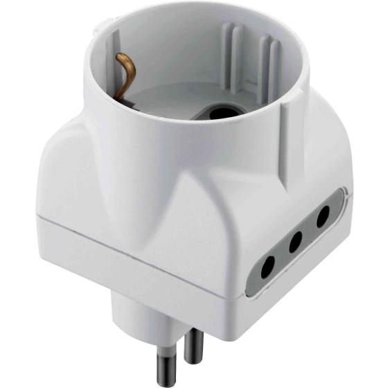 25,0 PZ Di ADATTATORE TRIPLO 10A-2PR.10A+1 SC.BIA FIG.15