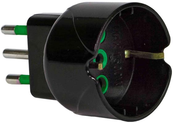 50,0 PZ Di FME ART.82.601 ADATT. 10A+T-SCHUKO GARANTI NERO