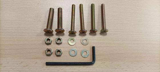 1,0 CF Di ZZ-KIT MONTAGGIO X TAVOLO LEGNO OVALE PIEGHEVOLE C