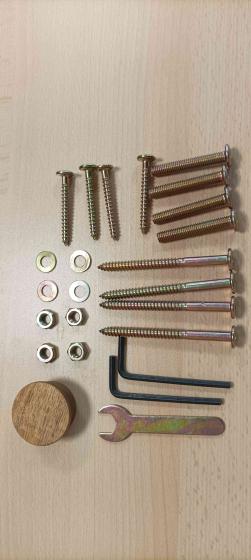 1,0 CF Di ZZ-KIT MONTAGGIO X TAVOLO LEGNO ALLUNGABILE CM 240