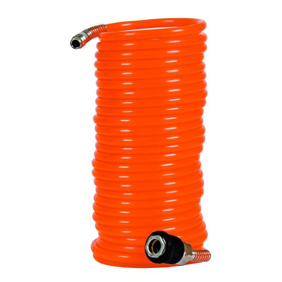 Tubo x aria compressa compressore a spirale a molla 8 MT attacchi innesto rapido