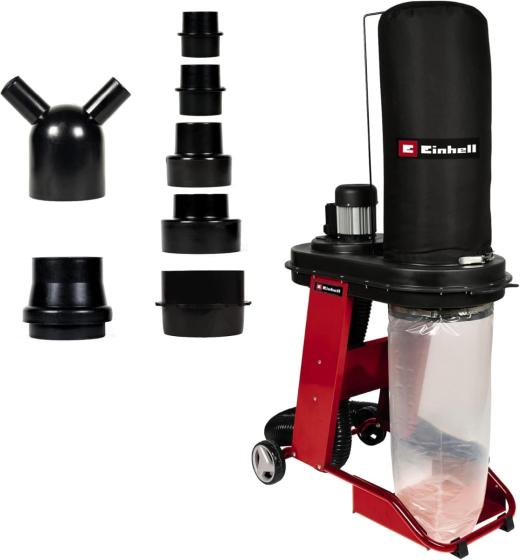 Aspiratrucioli aspiratore aspira trucioli polvere con sacco Einhell carrellato
