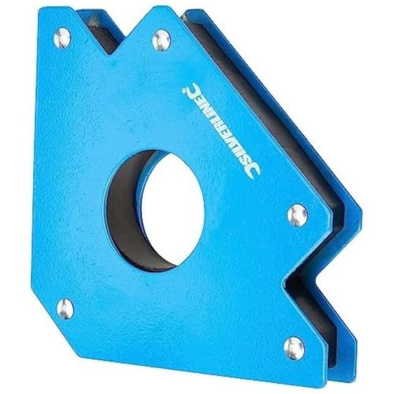 SQUADRA MAGNETICA 125MM MAGNETE PERMANENTE SALDATURA SALDATRICE INVERTER SALDARE