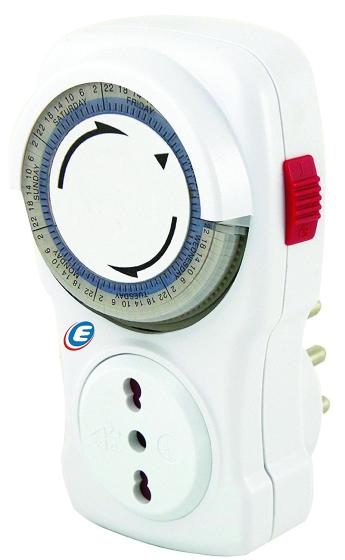 PRESA TEMPORIZZATA TIMER PROGRAMMATORE GIORNALIERO SPINA
