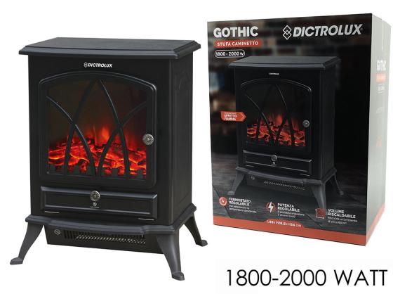 Stufa ambiente elettrica Camino Caminetto Elettrico effetto finta fiamma fuoco