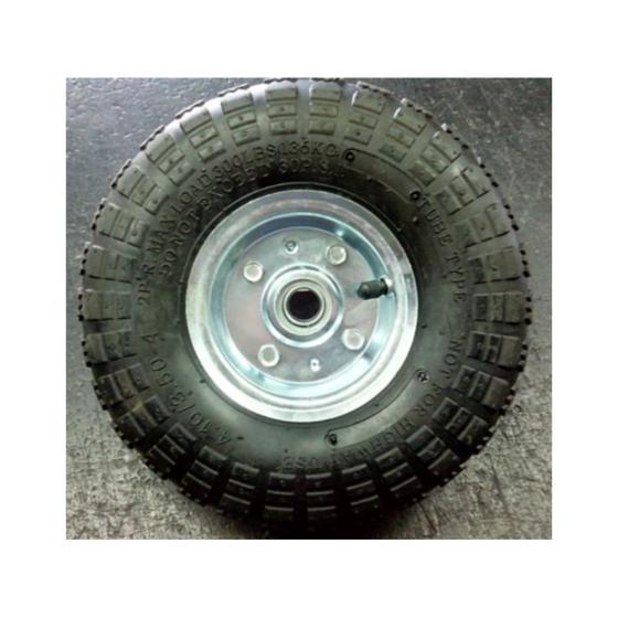 Ruota ruote pneumatica dm 250 con cuscinetti x carrello cerchio metallo ferro