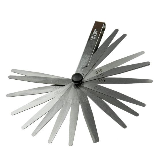 CALIBRO SPESSIMETRO SPESSIMETRO APRIBILE 20 LAME IN ACCIAIO SPESSORE 0.05-1MM